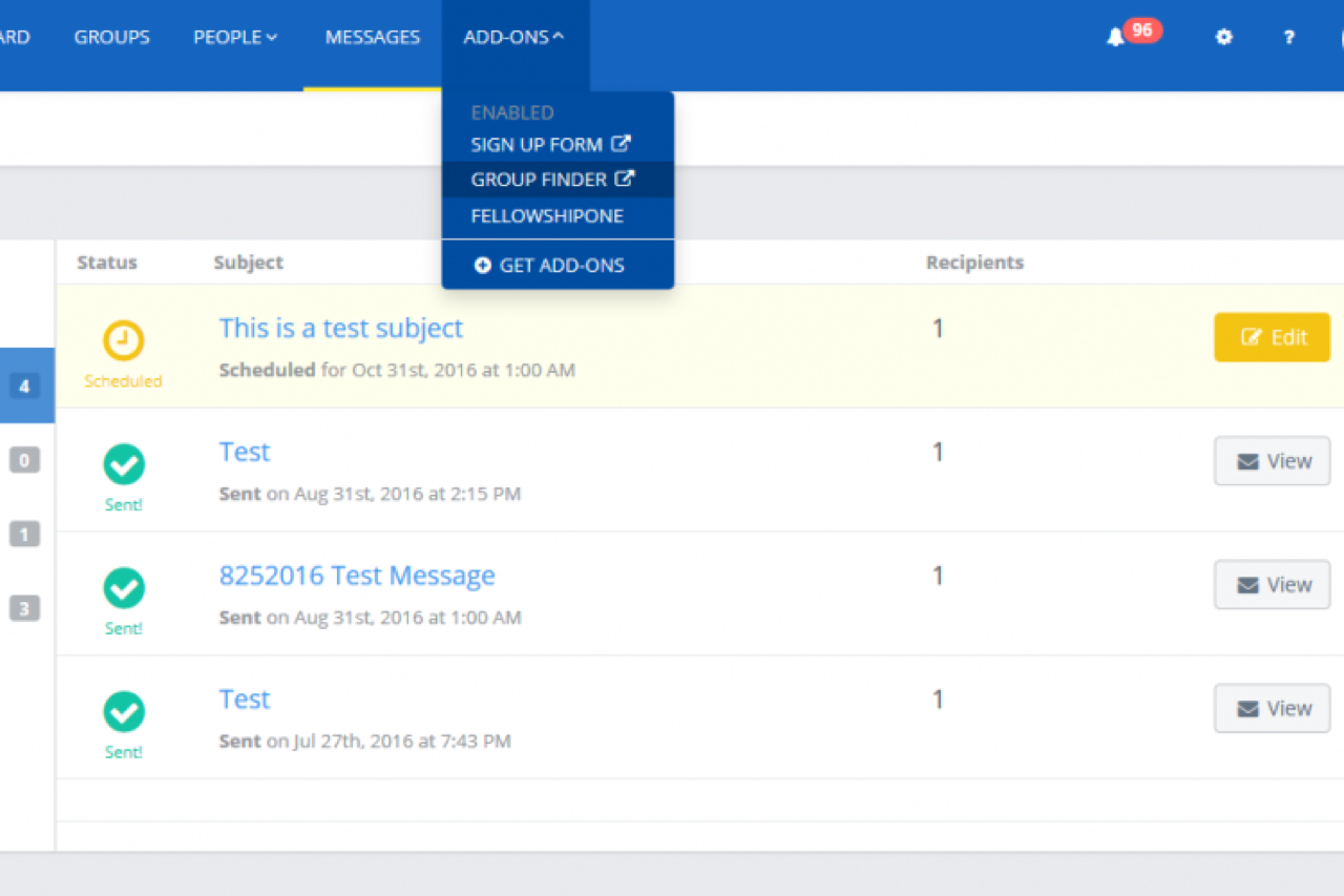 GroupVitals screenshot